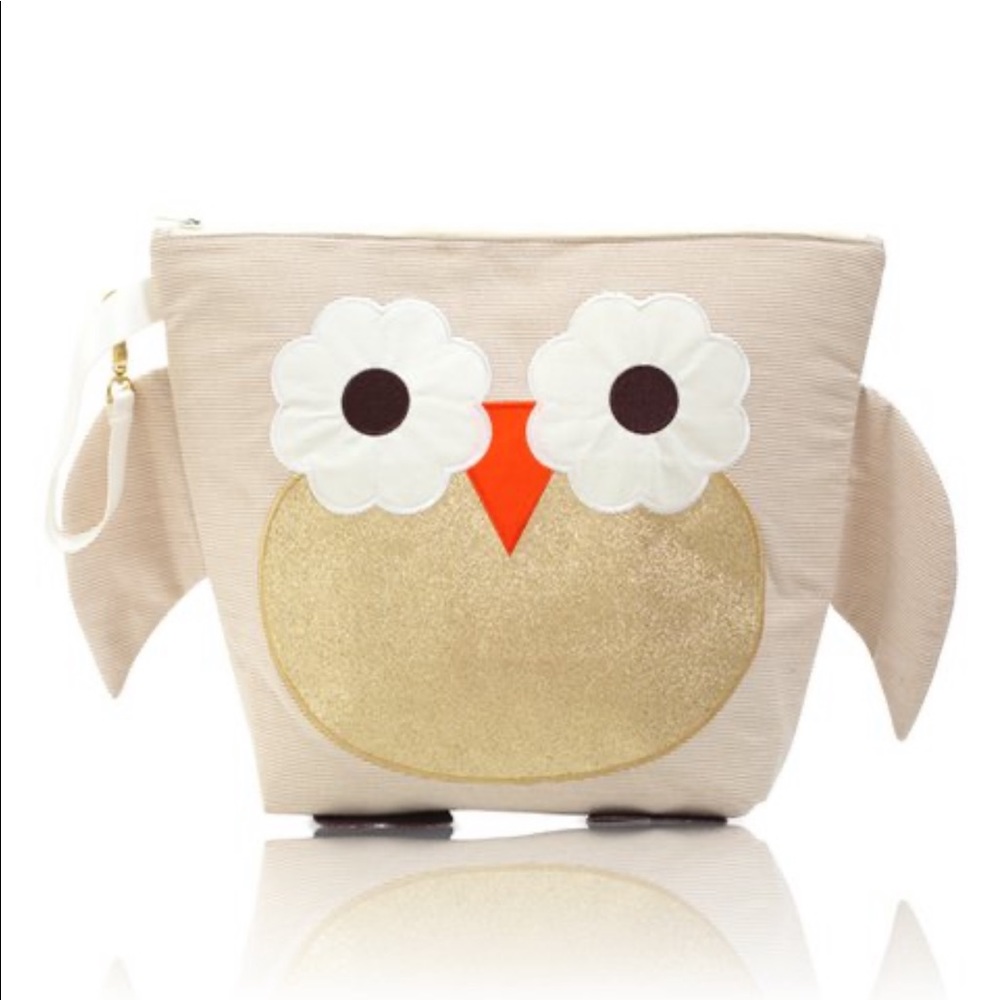 Nikiani Gold Owl Wet/dry Convertible Diaper Bag